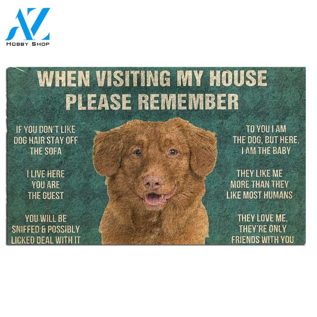 Nova Scotia Duck Tolling Retriever's Rules Doormat