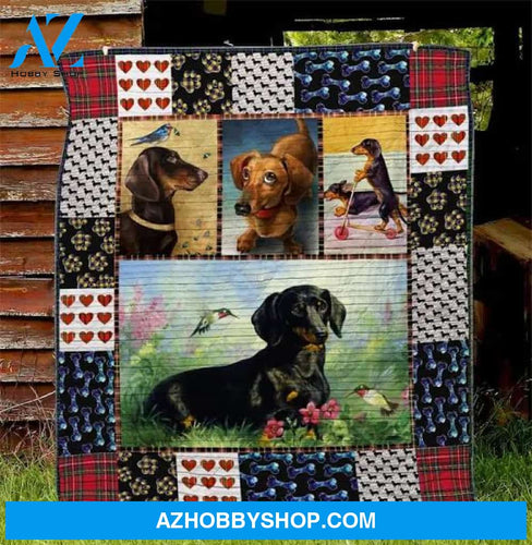 NTL977 - Dog - in The Garden - Blanket