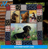 NTL977 - Dog - in The Garden - Blanket