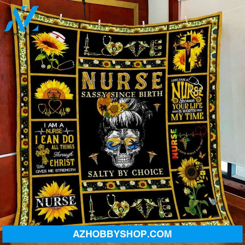 Nurse Blanket. Fleece Blankets, Because Your Life Is Worth My Time. Gift For Friend Family Home Decor Bedding Couch Sofa Soft and Comfy Cozy