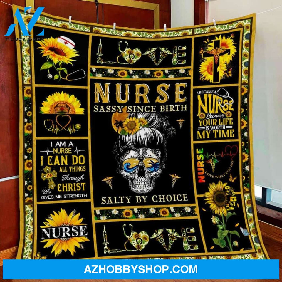 Nurse Blanket. Fleece Blankets, Because Your Life Is Worth My Time. Gift For Friend Family Home Decor Bedding Couch Sofa Soft and Comfy Cozy