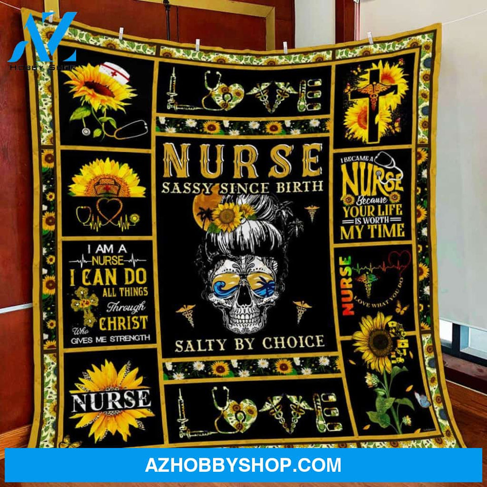 Nurse Blanket. Fleece Blankets, Because Your Life Is Worth My Time. Gift For Friend Family Home Decor Bedding Couch Sofa Soft and Comfy Cozy