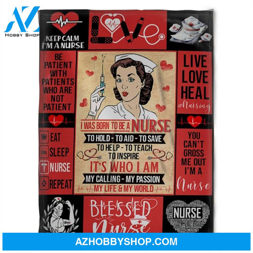 Nurse Blanket, Fleece Blankets, Live Love Heal Nursing. Gift For Friend Family Home Decor Bedding Couch Sofa Soft and Comfy Cozy