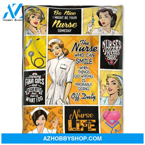 Nurse Blanket,Fleece Blankets, The Nurse Who Can Smile. Gift For Friend Family Home Decor Bedding Couch Sofa Soft and Comfy Cozy