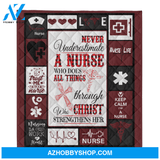 Nurse Blanket, Life Fleece Blanket Home Decor Bedding Couch Sofa Soft And Comfy Cozy Gift For Nurse