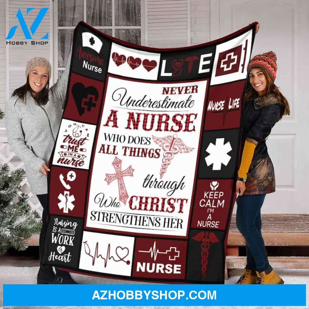 Nurse Blanket, Life Fleece Blanket Home Decor Bedding Couch Sofa Soft And Comfy Cozy Gift For Nurse