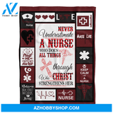 Nurse Blanket, Life Fleece Blanket Home Decor Bedding Couch Sofa Soft And Comfy Cozy Gift For Nurse