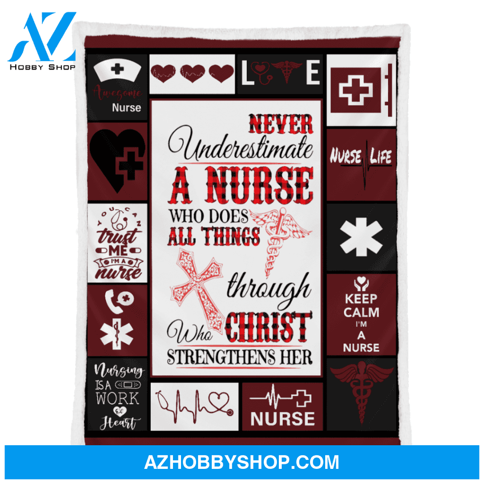 Nurse Blanket, Life Fleece Blanket Home Decor Bedding Couch Sofa Soft And Comfy Cozy Gift For Nurse