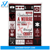Nurse Blanket, Life Fleece Blanket Home Decor Bedding Couch Sofa Soft And Comfy Cozy Gift For Nurse