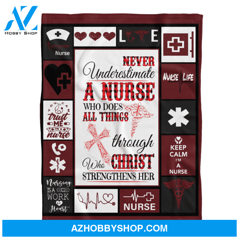 Nurse Blanket, Life Fleece Blanket Home Decor Bedding Couch Sofa Soft And Comfy Cozy Gift For Nurse