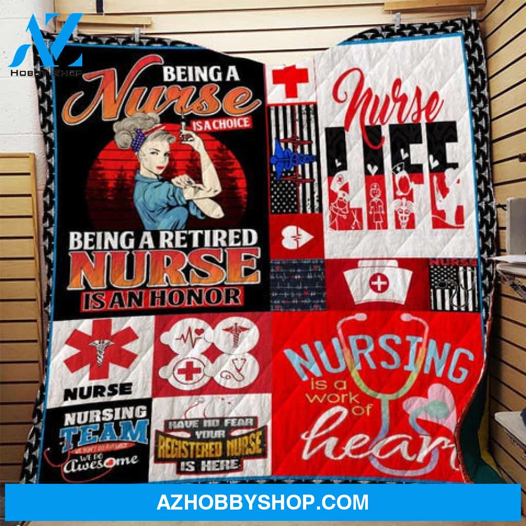 Nurse Blanket, Nursing Is A Work Of Heart Gift