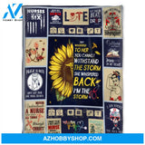 Nurse Blanket, They Whispered To Her You Cannot Withstand The Storm.Gift For Friend Family Home Decor Bedding Couch Sofa Soft and Comfy Cozy