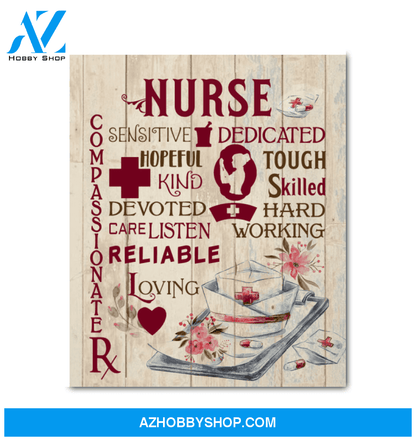NURSE Compassionate Canvas Wall Art
