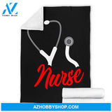 Nurse Fleece Blanket Home Decor Bedding Couch Sofa Soft And Comfy Cozy Meaningful Gift For Nurse, Birthday Gift, Christmas Gift