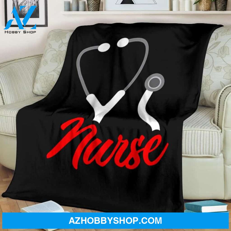 Nurse Fleece Blanket Home Decor Bedding Couch Sofa Soft And Comfy Cozy Meaningful Gift For Nurse, Birthday Gift, Christmas Gift
