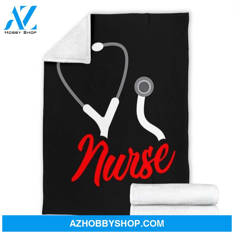 Nurse Fleece Blanket Home Decor Bedding Couch Sofa Soft And Comfy Cozy Meaningful Gift For Nurse, Birthday Gift, Christmas Gift