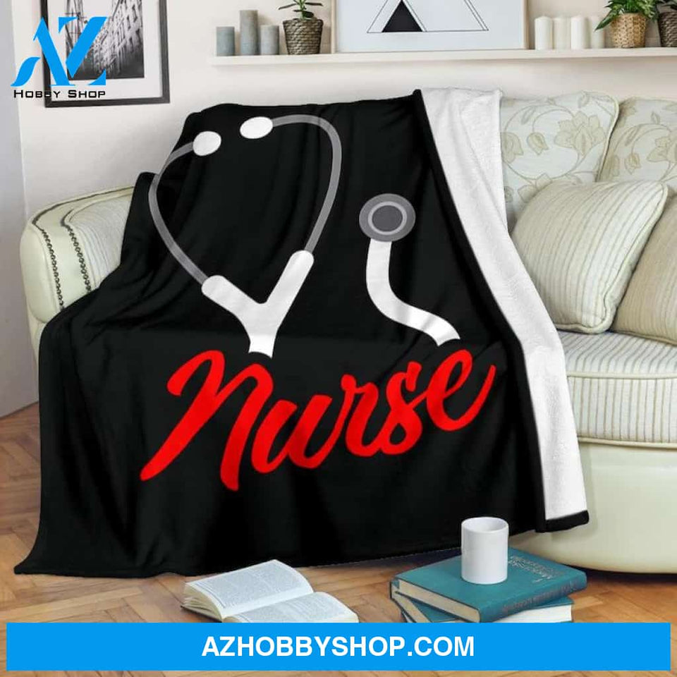 Nurse Fleece Blanket Home Decor Bedding Couch Sofa Soft And Comfy Cozy Meaningful Gift For Nurse, Birthday Gift, Christmas Gift