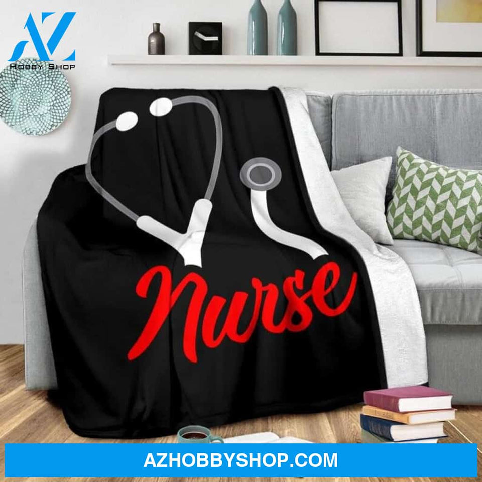 Nurse Fleece Blanket Home Decor Bedding Couch Sofa Soft And Comfy Cozy Meaningful Gift For Nurse, Birthday Gift, Christmas Gift