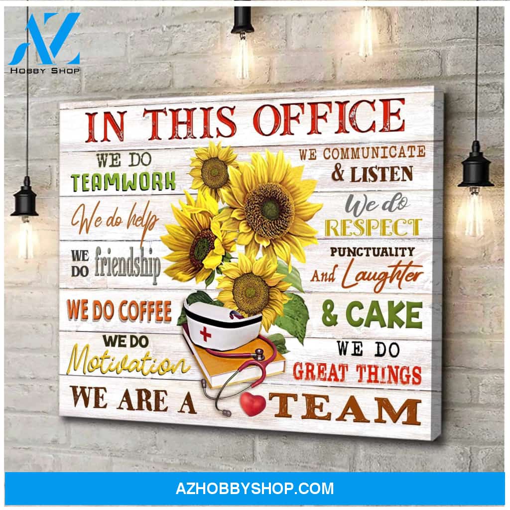 Nurse In This Office Canvas Wall Art