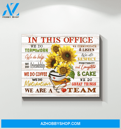 Nurse In This Office Canvas Wall Art