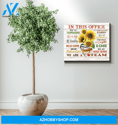 Nurse In This Office Canvas Wall Art
