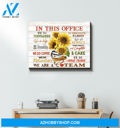 Nurse In This Office Canvas Wall Art