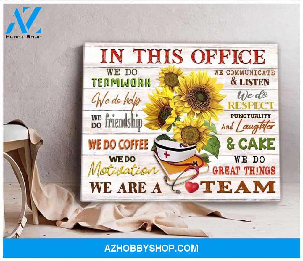 Nurse In This Office Canvas Wall Art