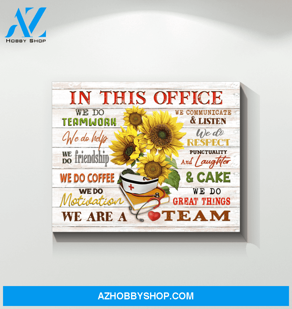Nurse In This Office Canvas Wall Art