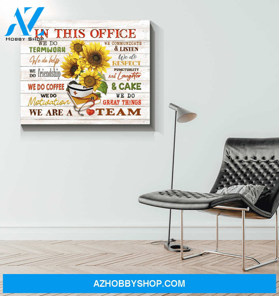 Nurse In This Office Canvas Wall Art