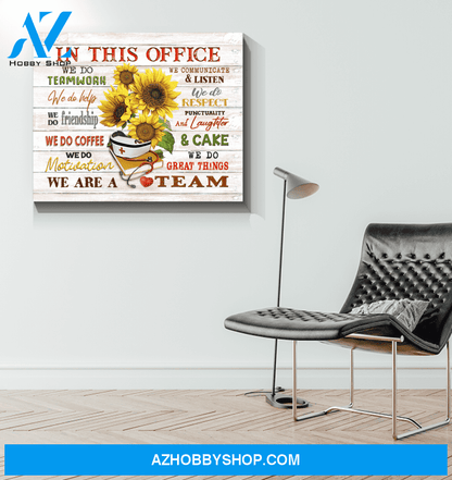 Nurse In This Office Canvas Wall Art
