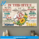 Nurse In This Office - Matte Canvas, Gift for you, gift for him, gift for her, gift for nurse