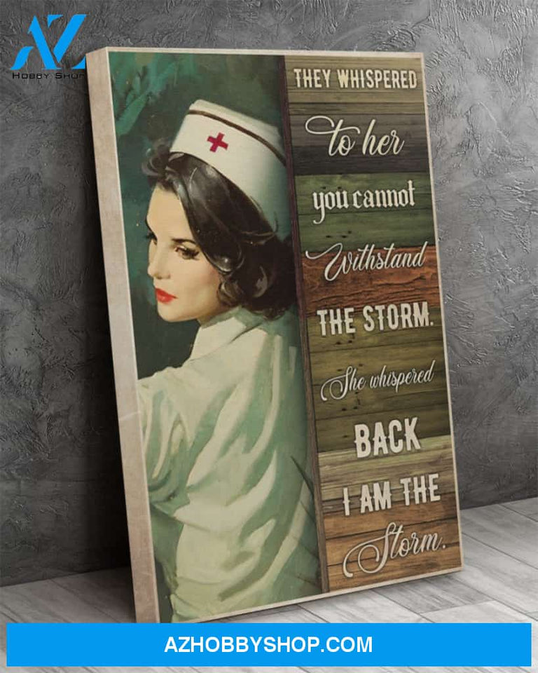 Nurse Whispered Canvas Print
