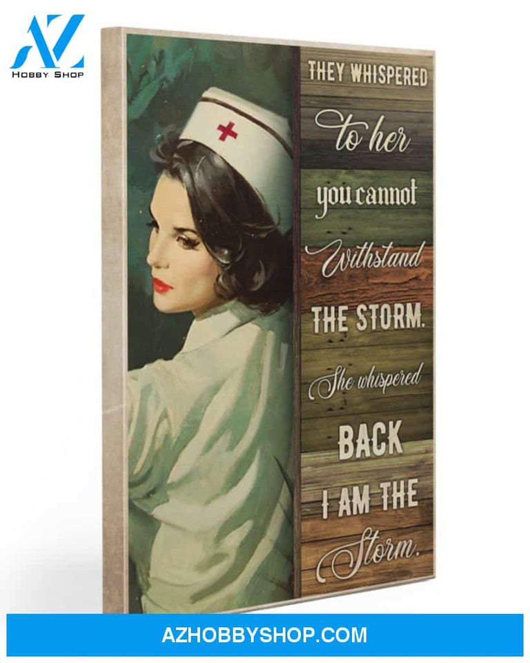 Nurse Whispered Canvas Print