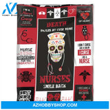 Nurses Blanket.Fleece Blankets, Nurses It's A Work Of Heart.Gift For Friend Family Home Decor Bedding Couch Sofa Soft and Comfy Cozy