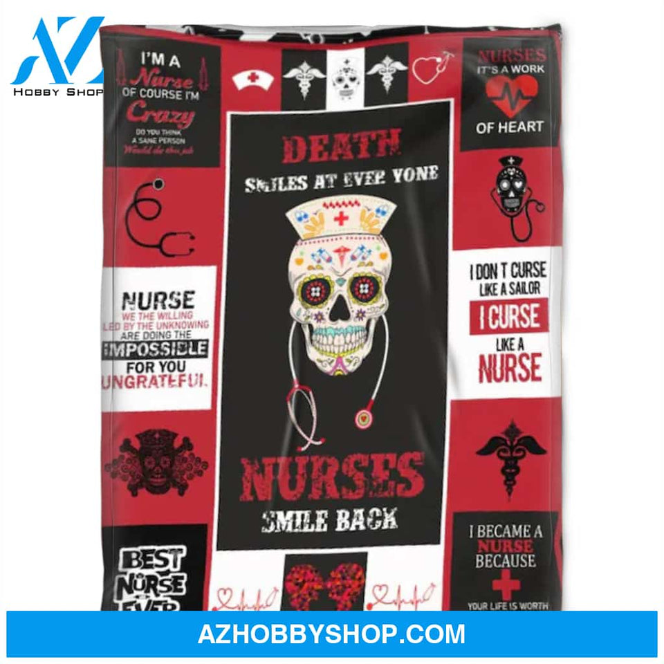 Nurses Blanket.Fleece Blankets, Nurses It's A Work Of Heart.Gift For Friend Family Home Decor Bedding Couch Sofa Soft and Comfy Cozy