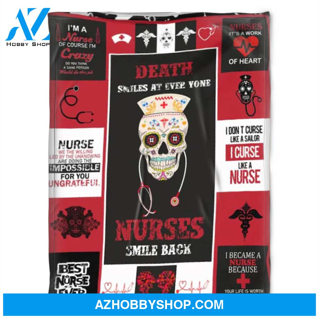 Nurses Blanket.Fleece Blankets, Nurses It's A Work Of Heart.Gift For Friend Family Home Decor Bedding Couch Sofa Soft and Comfy Cozy