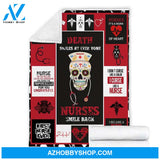 Nurses Smile Back Fleece Blanket Home Decor Bedding Couch Sofa Soft And Comfy Cozy Gift For Nurse Birthday Gift Christmas Gift