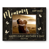 New Mom Custom Gift, Happy First Mother’s Day Canvas, Mother’s Day Gift For Her