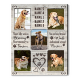 Pet Memorial Photo Collage Pet Remembrance Canvas Print