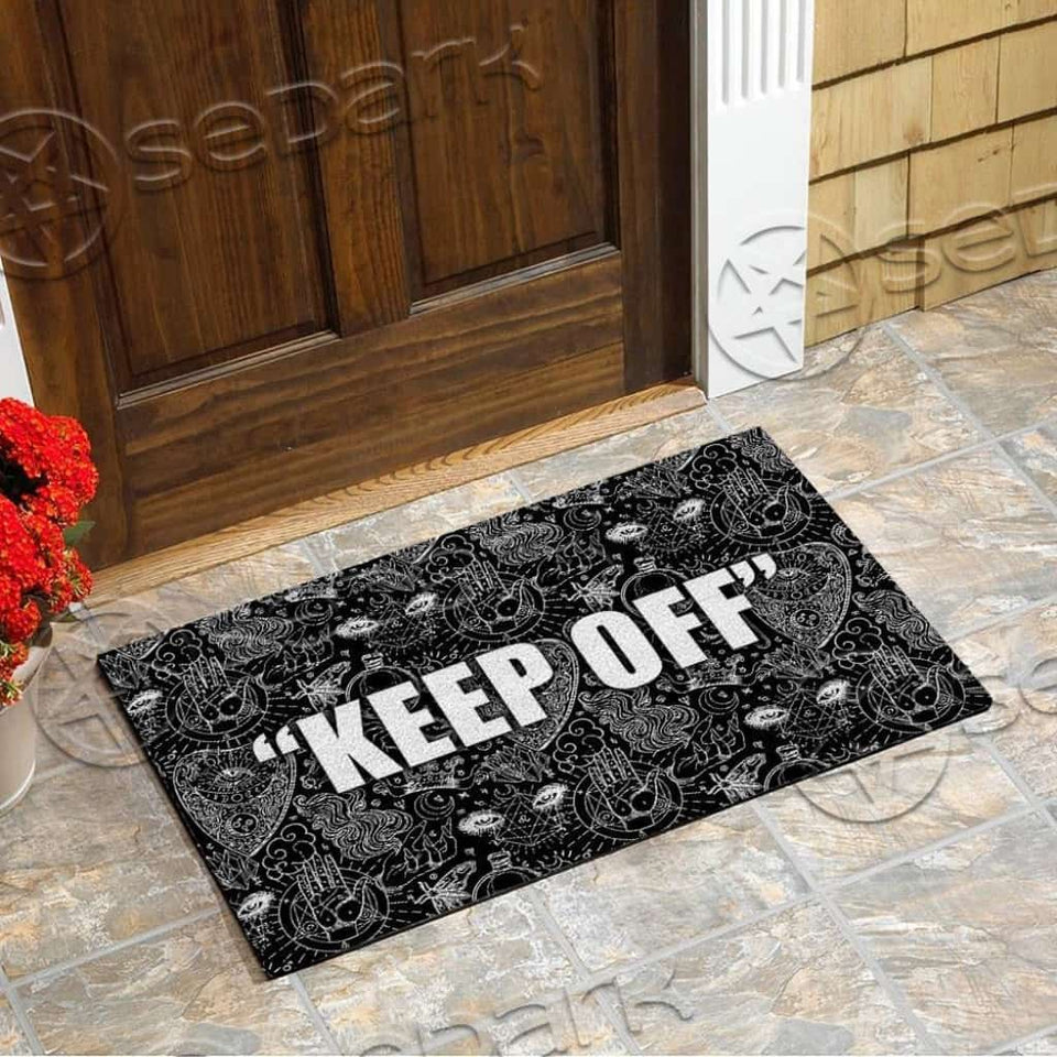 Occult Satanic Keep Off SED-0811 Door Mat