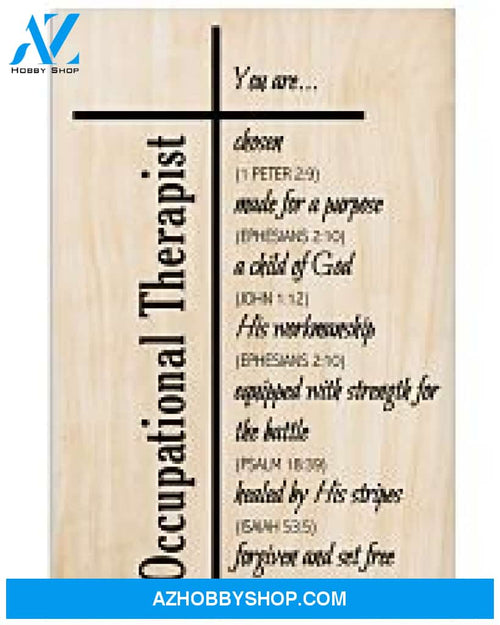Occupational Therapist Poster You Are Chosen Wall Decor