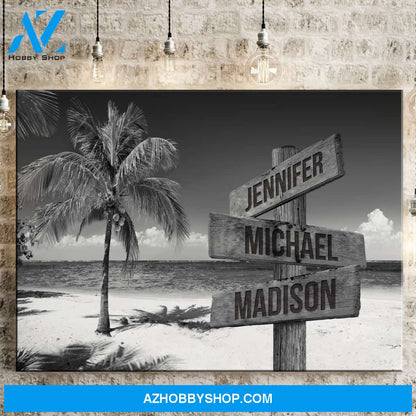 Ocean Breeze Multi-Names Premium Canvas