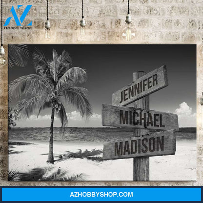 Ocean Breeze Multi-Names Premium Canvas