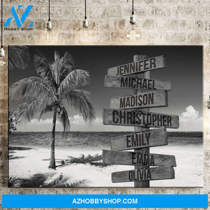 Ocean Breeze Multi-Names Premium Canvas