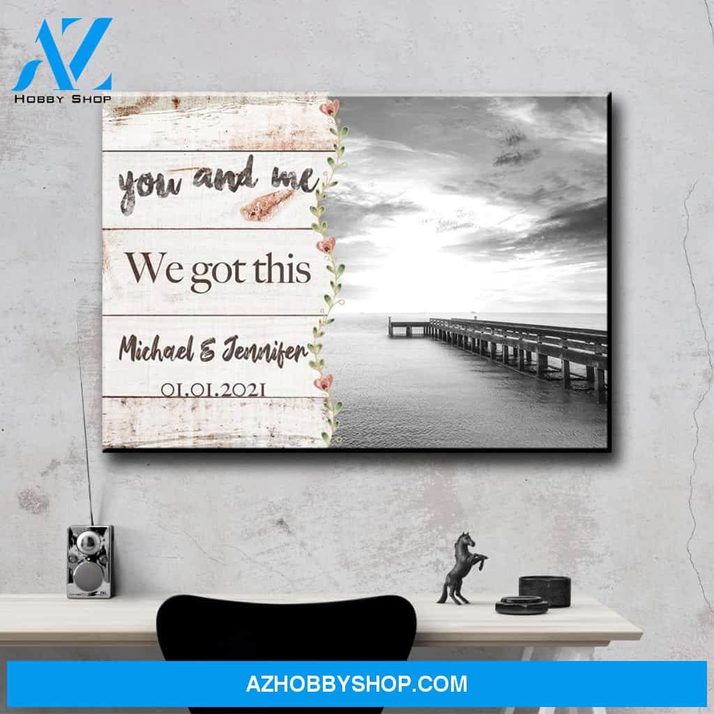 Ocean Dock Love You Premium Canvas 3