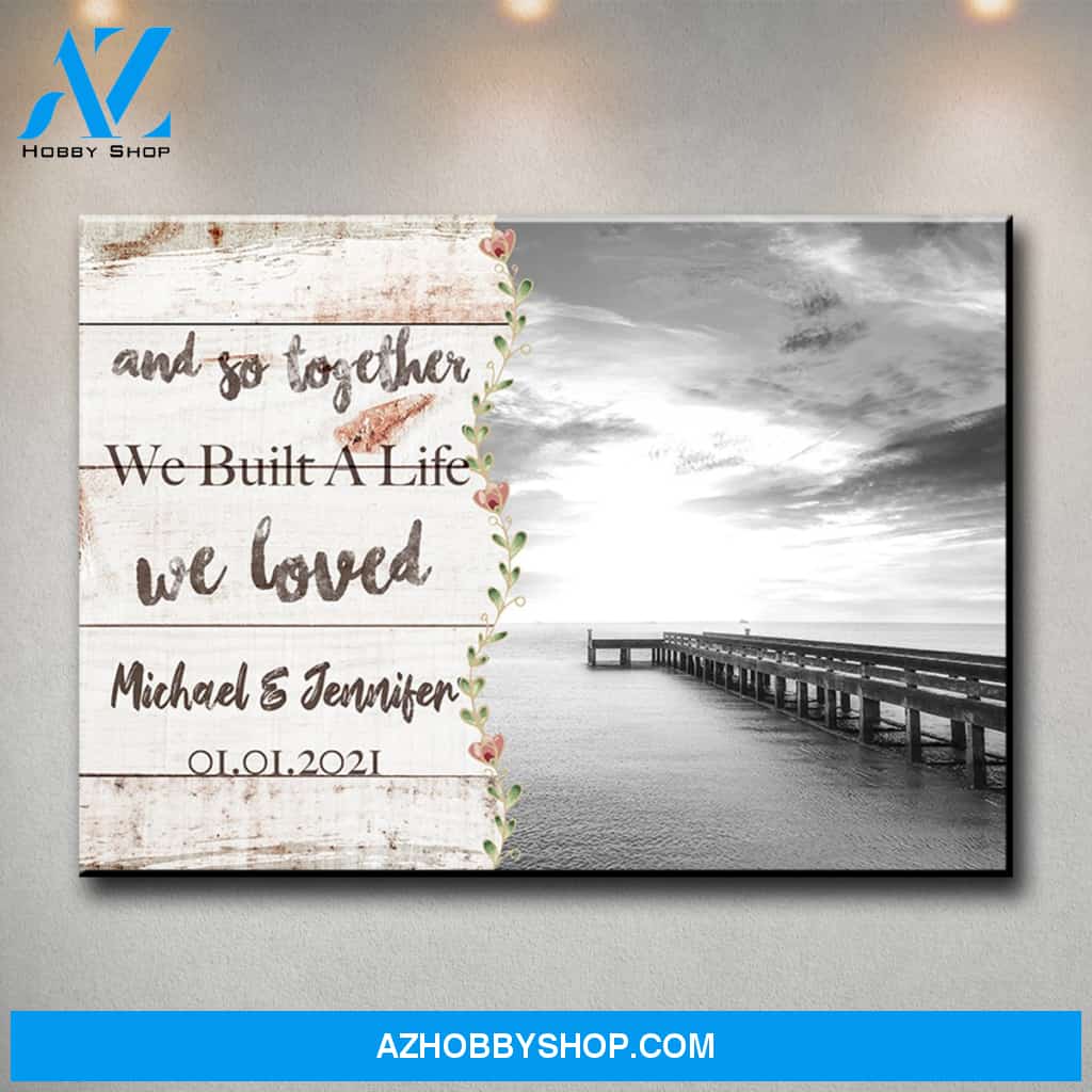 Ocean Dock Love You Premium Canvas 2
