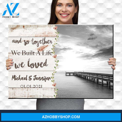Ocean Dock Love You Premium Canvas 2
