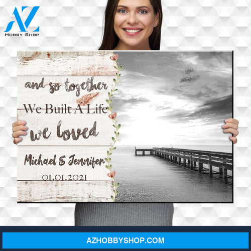 Ocean Dock Love You Premium Canvas 2