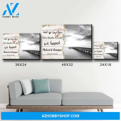 Ocean Dock Love You Premium Canvas 2