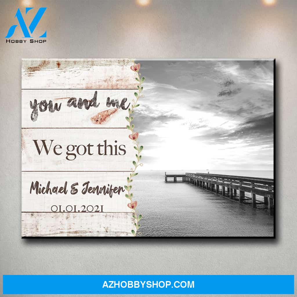 Ocean Dock Love You Premium Canvas 3